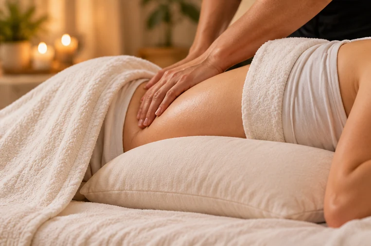 Side-lying supported massage