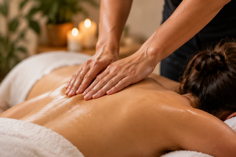 Swedish back massage